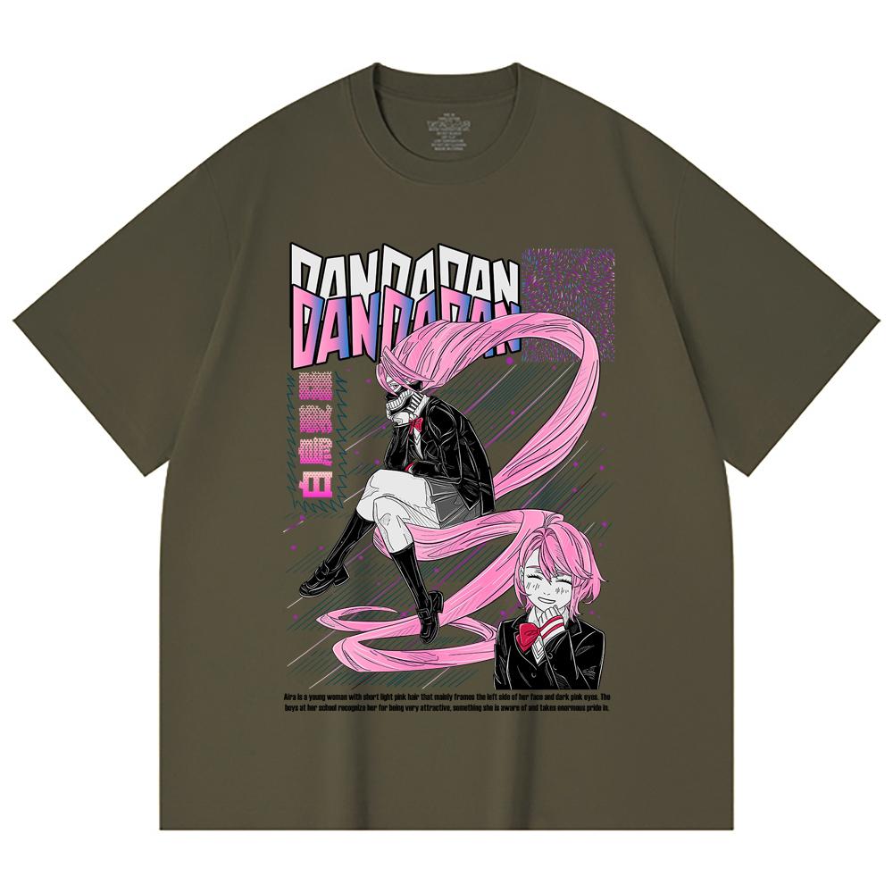 230 Gsm 100% Cotton Dandadan V2 Aira Print Unisex Heavy Cotton T Shirt
