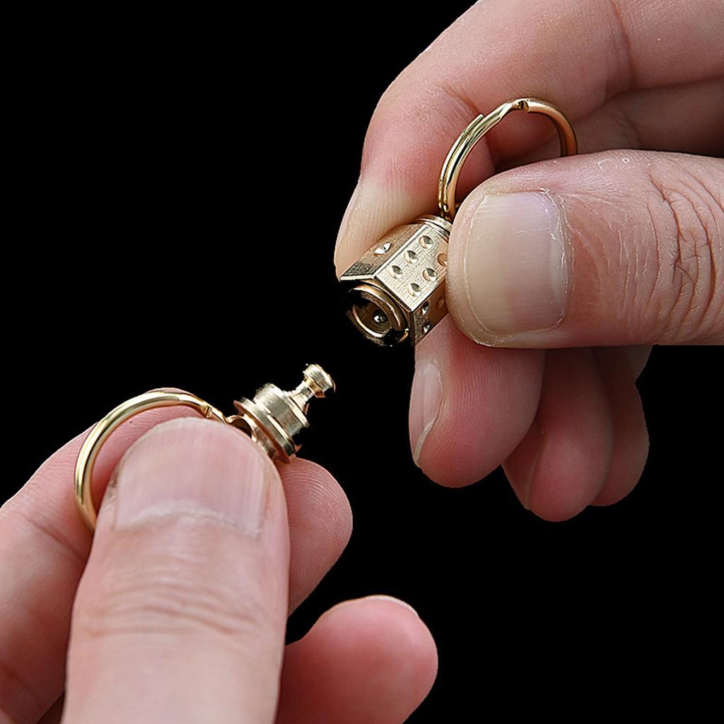 Быстросъемный брелок для ключей из латуни, съемный универсальный шарнир, быстросъемные брелоки для ежедневного использования на открытом воздухе