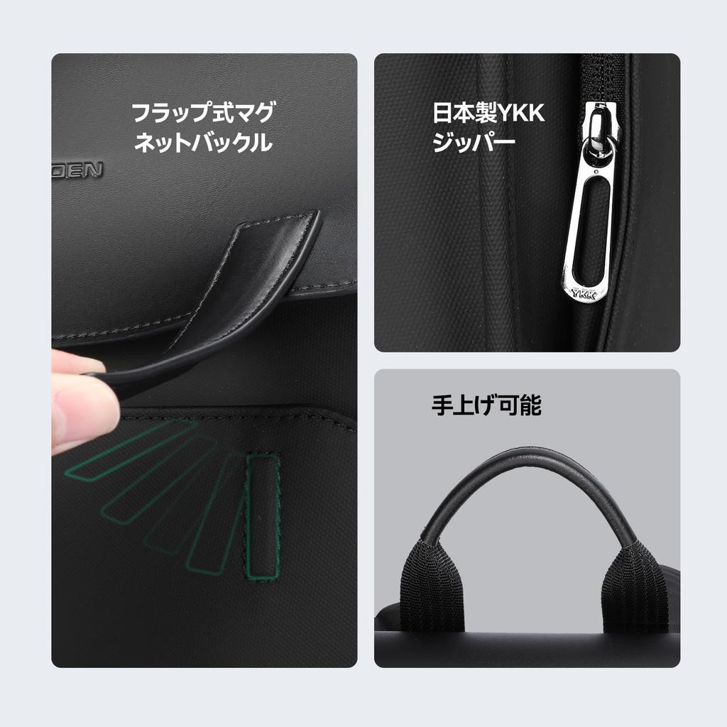 [MARK RYDEN] Business Backpack, Lightweight, Released In 2024, Men's Backpack, Water Repellent, 15.6 Inch, Laptop, Free Standing, Square Backpack,