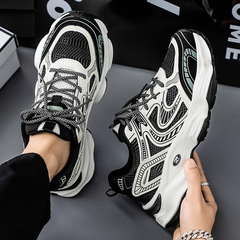 Спортивная обувь для хайкинга для мужчин Толстая платформа Дышащая Унисекс Разноцветная Стильная Все бренды Бег Ходьба Мужская Повседневная Кроссовка