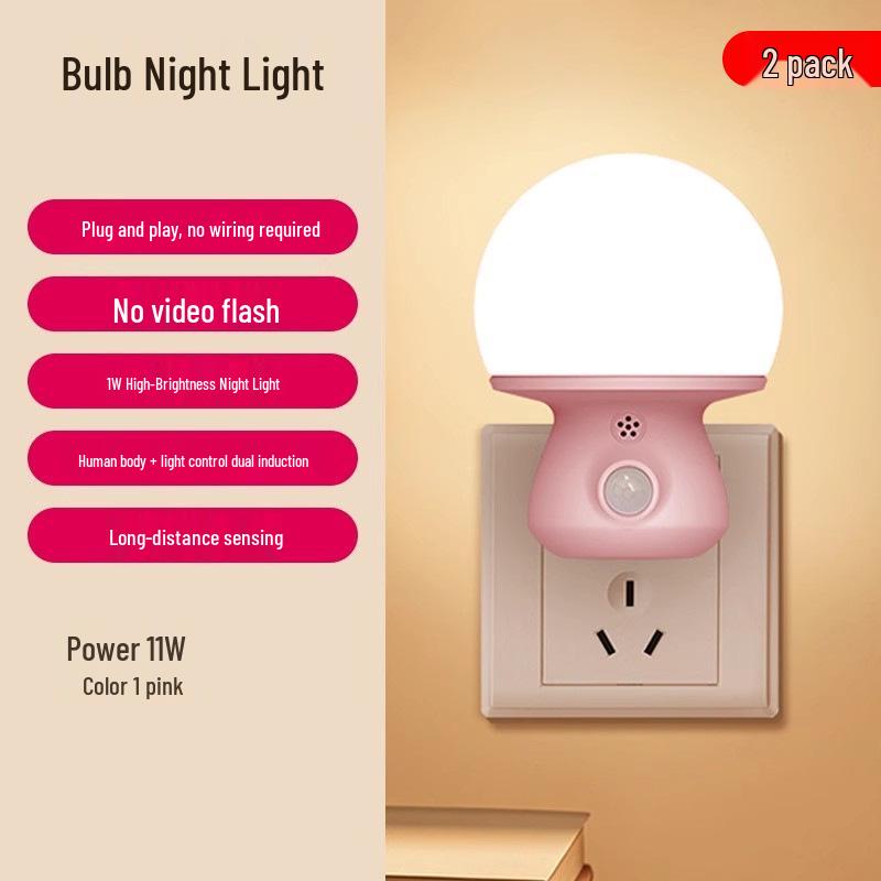 Smart Voice-Controlled Eye-Protecting Night Light with Remote and Wake-Up Feature for Energy-Saving Bedroom Ambiance.