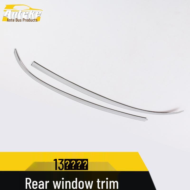 Suitable for 13 New Santa Fe Models, Rear Window Trim Triangle Chrome Wing Side Cover Sticker Enhancement.