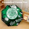 Автоматический складной зонт с 8 ребрами, принт Celtic FC, индивидуальный текст с именем, портативный дождевик