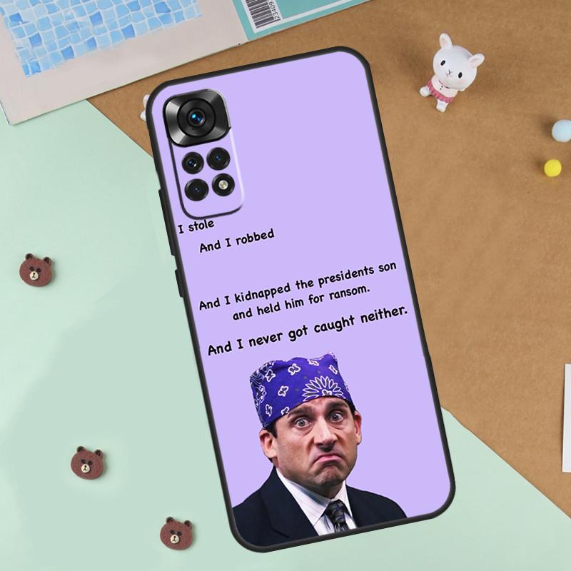 The Office Prison Mike Case For Xiaomi Redmi 14C 10C 12C 13C Cover For Redmi Note 13 Pro 14 9 10 11 12 10S 11S 12S