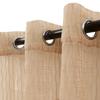 Lot de 2 voilages tissé "Mila" 140 x 240 cm Atmosphera - Lin -