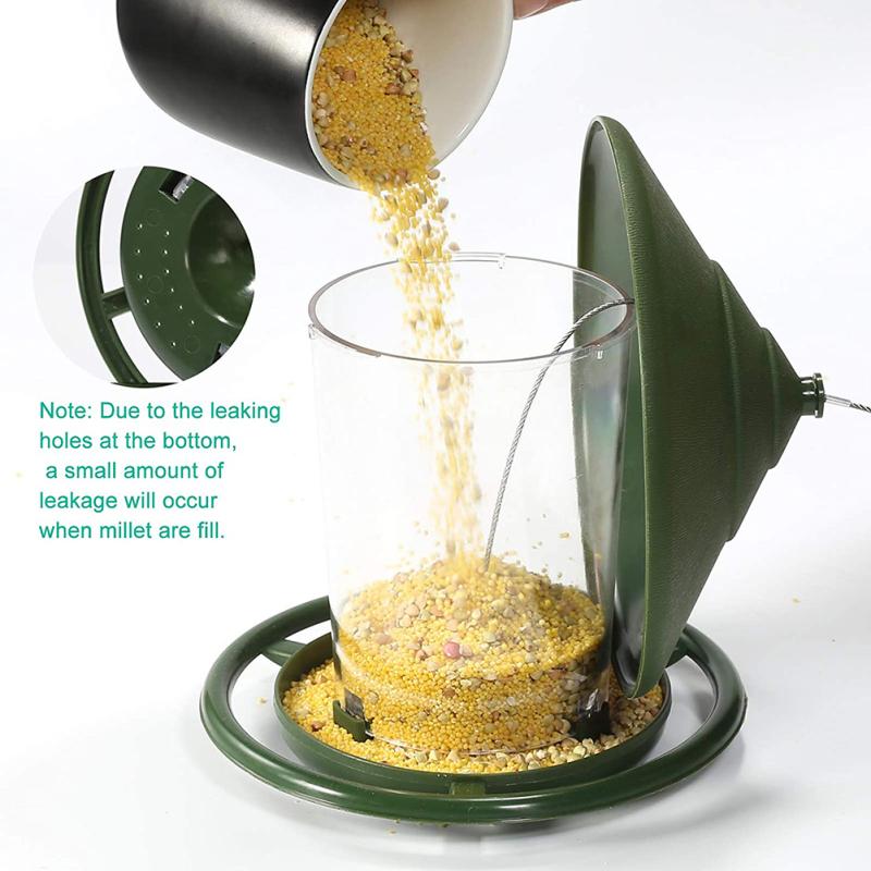 Автоматическая кормушка для птиц, уличная подвесная кормушка для птиц для украшения наружного сада и двора