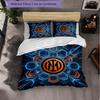 Borussia Dortmund Pattern 3 Pieces Bedding Set Soft Microfiber Duvet Cover with Pillow Cases for Bedroom