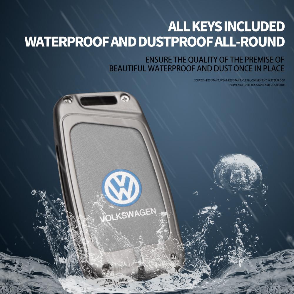 For VOLKSWAGEN VW Zinc Alloy Car Key Case Cover Key Protection Shell For VW Volkswagen Magotan Magotan GTE Passat B6 B7 B8 CC Ar