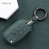 Кожаный чехол-оболочка для автомобильного ключа Volkswagen Vw Polo Golf Passat Tiguan Beetle Caddy T5 Up Eos Skoda Octavia Seat Leon Altea