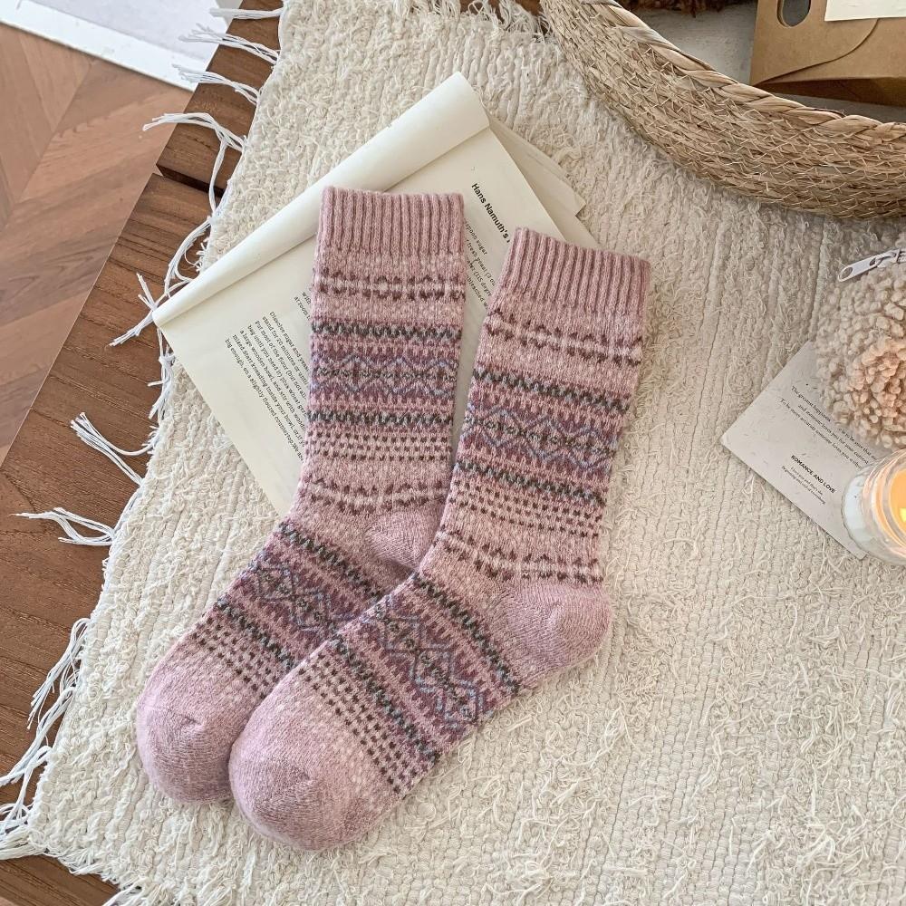 Elastic Warm Socks National Style Winter Socks Fashion Women's Sock Autumn Winter