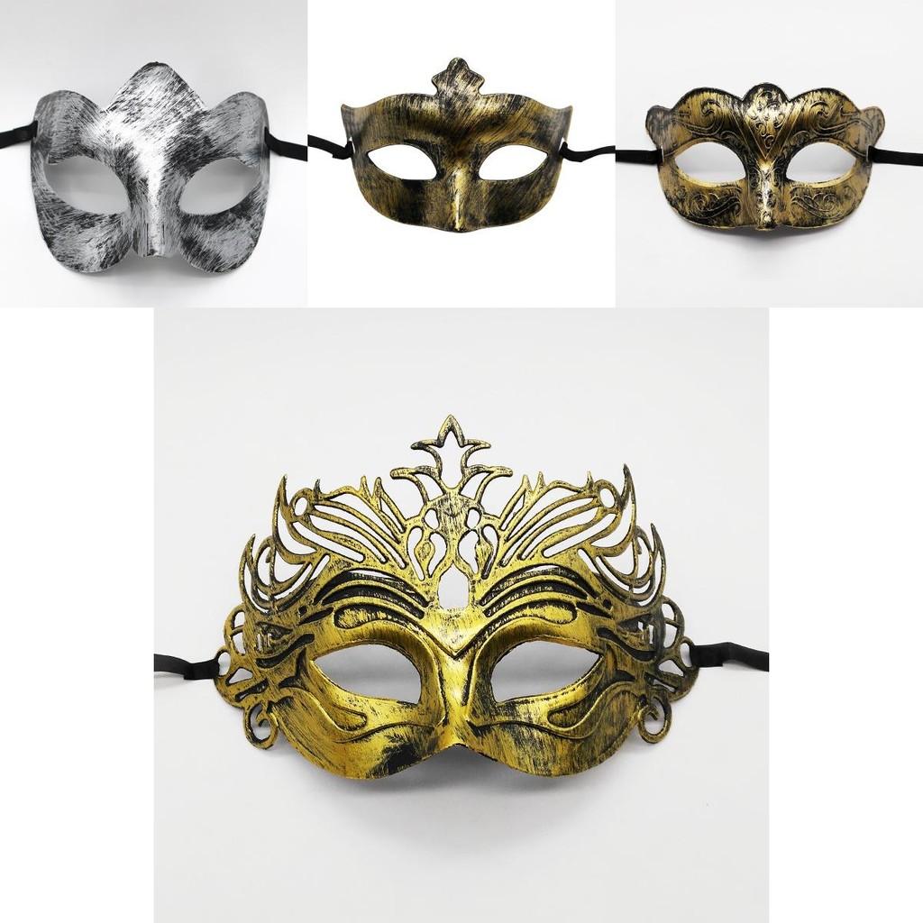 Unique Mysterious Angel Mask Retro Jazz Flathead Design Antique Half Face Mask For Halloween