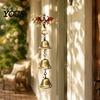 Retro Flying Dragon Decor Hanging Bells, Metal Wind Chime, Rustic Outdoor Garden Ornament Fantasy for Patio Porch Yard Home Christmas