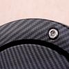 Carbon Fiber Style Fuel Tank Cover Door Gas Filler Cap Fit for Jeep Wrangler JK 2007-2017
