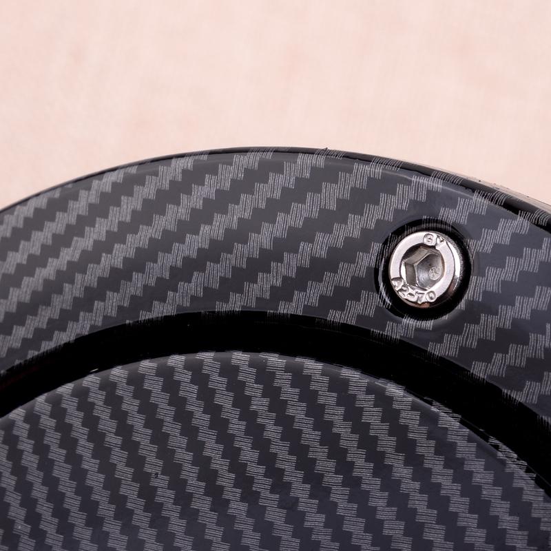 Carbon Fiber Style Fuel Tank Cover Door Gas Filler Cap Fit for Jeep Wrangler JK 2007-2017