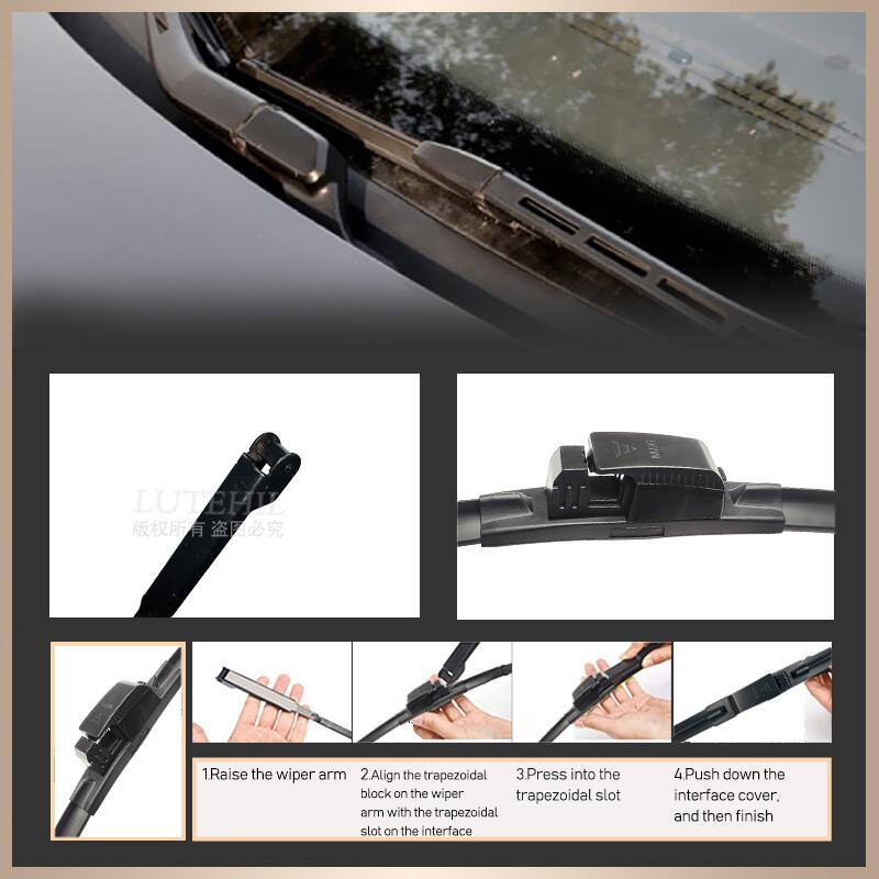 Wiper Front Rear Wiper Blades Set For SEAT Exeo ST Estate 2008 2009 2010 2011 2012 2013 Windshield Windscreen Window 22"+22"+13"