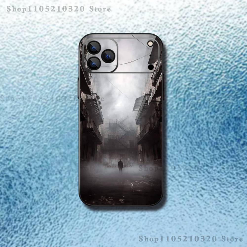 Чехол для телефона с игрой Silent Hill 2 для iPhone 17,16,15,14,13,12,11,Pro,Max,Plus,E,SE4,Air,Mini Черный Мягкий Funda