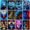 Diamond Painting Collection 2023 Tiger Fantasy Full Square/round Embroidery Mosaic Animal Colorful Decoration Home