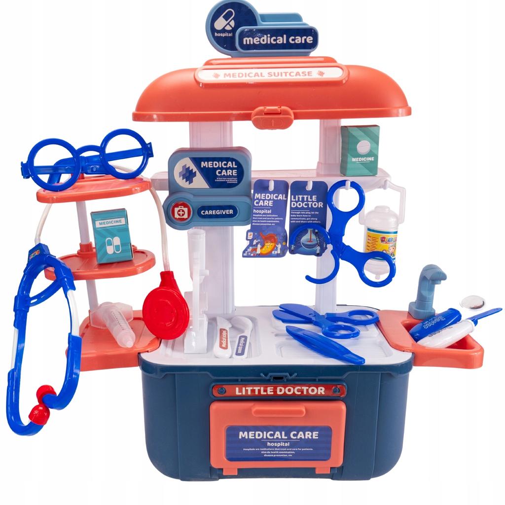 Little Doctor Set 33 Pieces - Suitcase with Office for Children