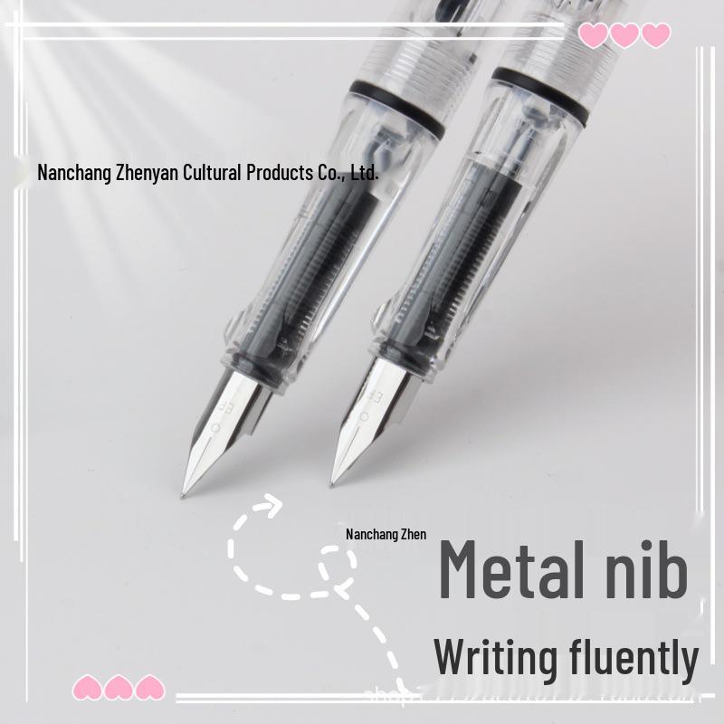 Минималистичная прозрачная треугольная ручка-перо для каллиграфии и коррекции осанки