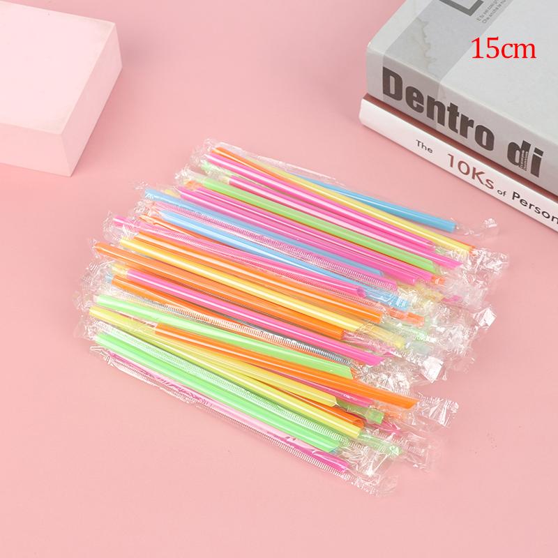 100 шт. цветные пластиковые мини-соломинки для коктейлей для праздничных напитков вечерние принадлежности