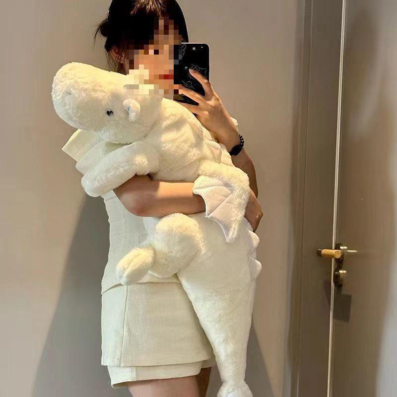 Cute Doll Little Flying Dragon Sleeping Throw Pillow Dinosaur Plush Toy Sleeping Doll Birthday Boudoir