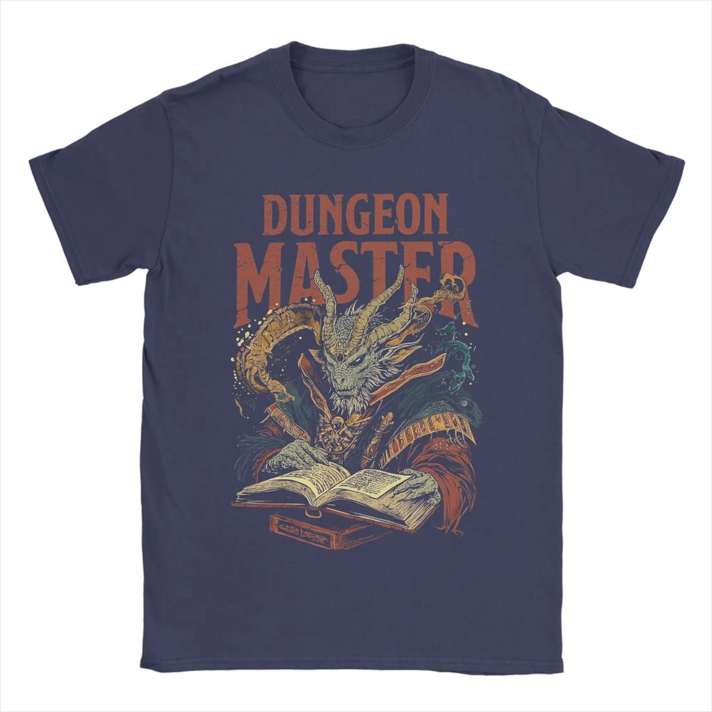 Летняя Мужская Женская Dungeon Dragon DnD Мастер Футболка Хлопковая Одежда Ретро Футболка с Круглым Вырезом Футболка Уличная Одежда