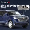 AABHV1 1:24 Большой Размерный Сплав Модель Cadillac Escalade Имитация Внедорожника Внедорожный Автомобиль Световые и Звуковые Эффекты Коллекция и Настольное Украшение