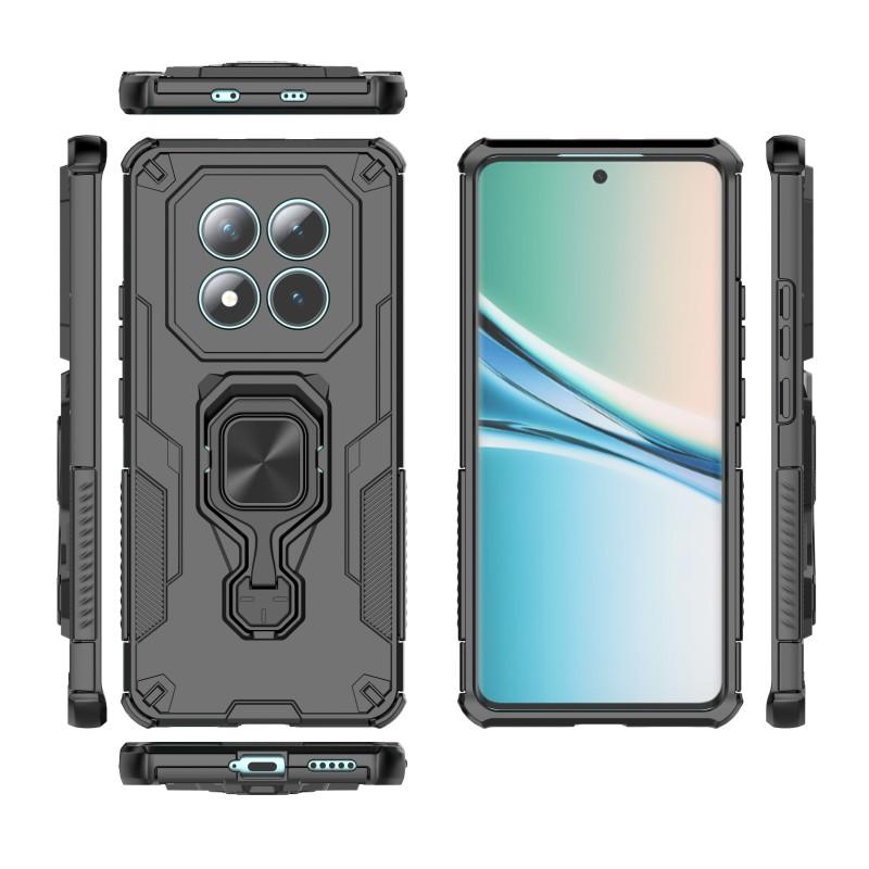 Для Xiaomi Poco M8 5G/Redmi Note 15 5G (Глобальный) Чехол для телефона WANLONFENG PC TPU Задняя крышка Подставка с закаленным стеклом