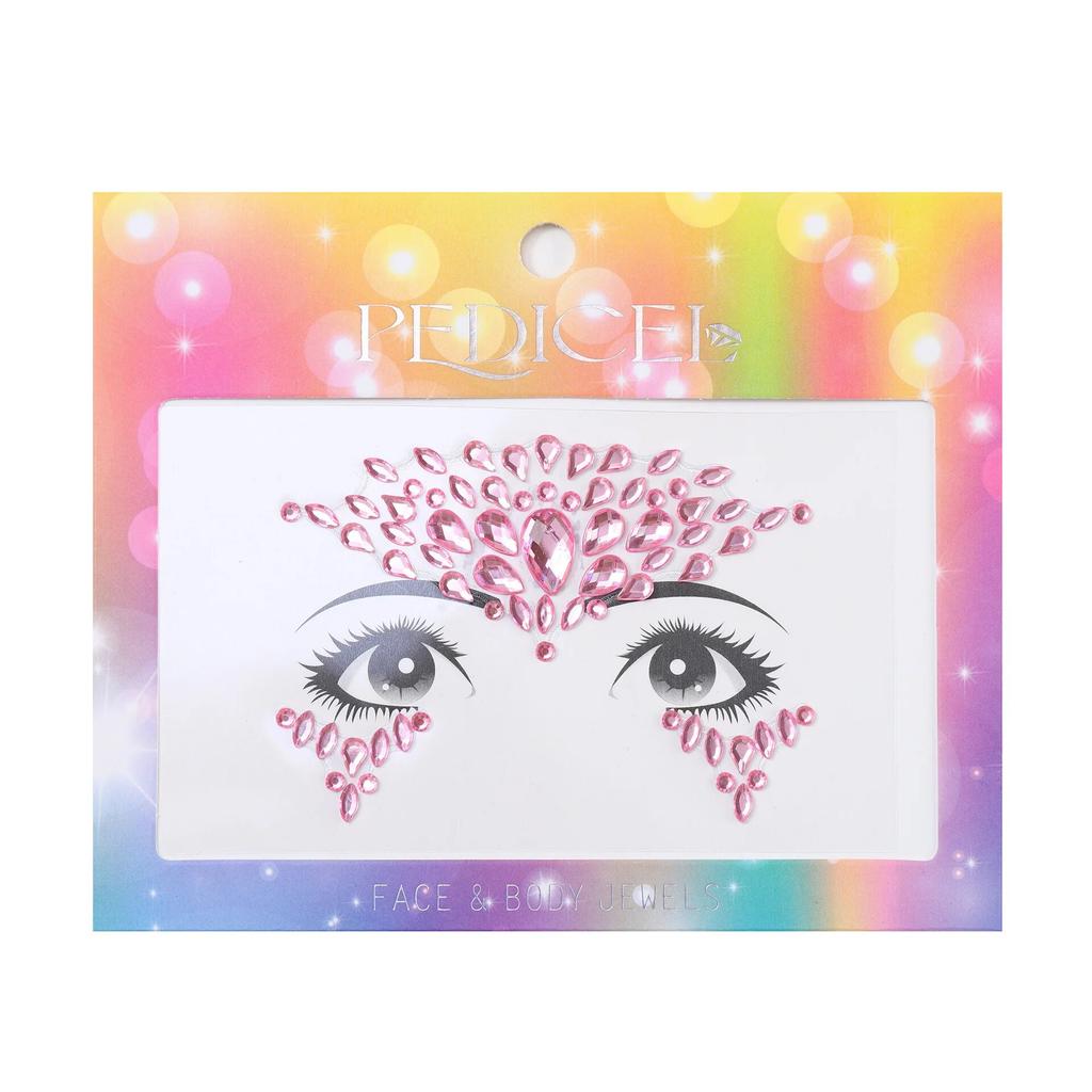 Colourful Kids Makeup Face Stickers Crystal Diamonds Gemstones Girls Women Holiday Glitter Party Self Adhesive Eye Face Tattoos