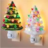 Christmas Tree Night Lamp Electric LED For Halloween Christmas Room Decor Cute Children's Night Light Holiday Gift 2025 Hot Sale
