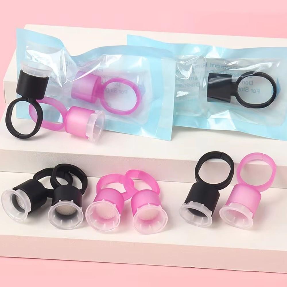 With Sponge Disposable Tattoo Ring Cup No Divider Permanent Makeup Tattoo Ink Cups Tattoo Supplies