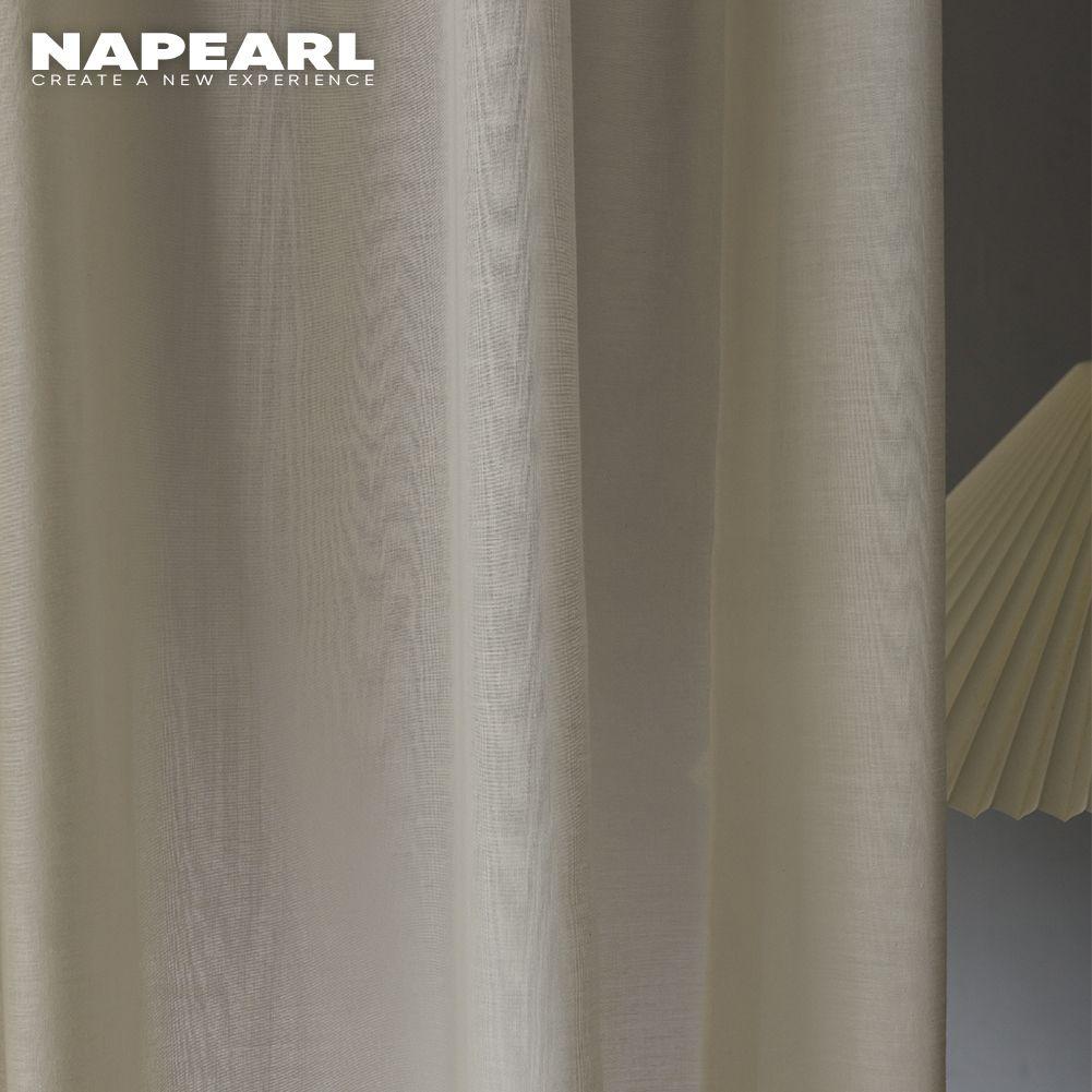 1 шт. NAPEARL, современная роскошная прозрачная оконная занавеска, мягкая текстурированная тюлевая занавеска, домашний декор, занавеска для спальни