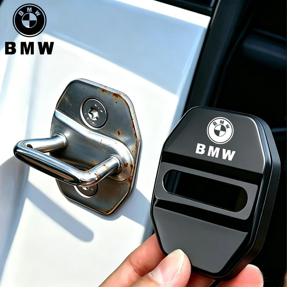 ZWVP7 Car Stainless Steel Door Lock Anti-collision Shock Absorbing Buffer Damper Stickers Accessories For BMW G80 G06 G07 G42 G14 G15