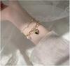 Fashion Chain Heart-shaped Diamond Inlaid Women's Bracelet