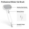 Aumuca Pet Brush Push Cat Dog Cat Dog Hair Removal Massage Slicker Brushing Pill Removal For Dogs and For Short Long Brush Fully BabyPets JP Warranty