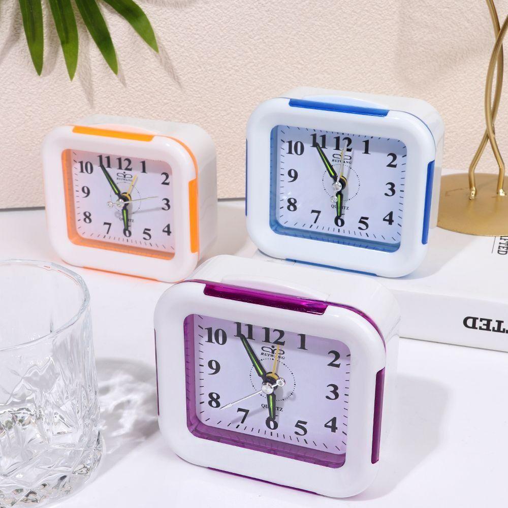 Cute Small Table Clock Simple Bedside Clock Creative Lazy Alarm Clock Students