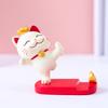 Lucky Cat Mobile Phone Stand Chinese Style Desk Decoration Mobile Phone Bracket Handmade Resin Tablet Bracket For Mobile Phones