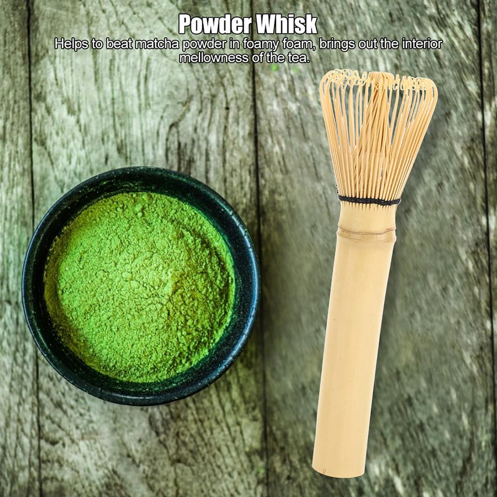 Натуральный бамбуковый часен венчик для матча зеленого чая длинная ручка кисть для пудры инструмент белый