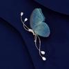 The First Butterfly Brooch Is A High-end Women's Exquisite Embroidered Butterfly Brooch with A Niche and High-end Design Sense