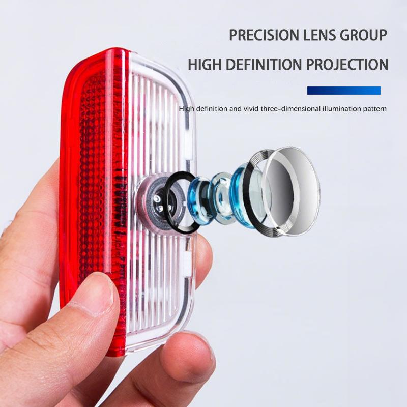 Car Door Welcome Light Car Open Door Projection Lamp For Volkswagen VW Polo Golf T5 Caddy T4 Touran GTI Passat Scirocco Tiguan