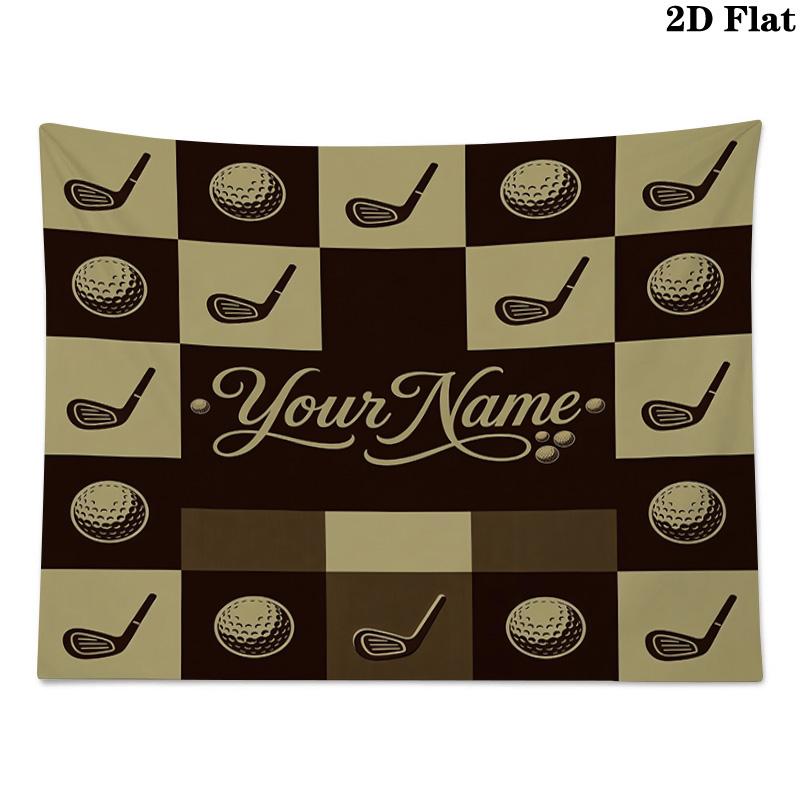 Custom Name Multi Sport GraphicPrinted Tapestry – Wall Hanging for Bedrooms, Dorms, and Home Decor
