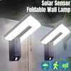 Складной светодиодный светильник на солнечной батарее 120°, уличный настенный светильник, водонепроницаемый прожектор, датчик движения, солнечный, 3 режима, уличный светильник, садовый декор