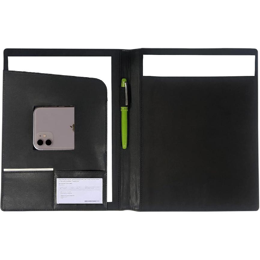 Кожаная папка-портфолио, Padfolio, Бизнес-планнер-органайзер Padfolio, Портфолио-папка для документов, Карман для хранения, Держатель для юридических блокнотов, Документы, Телефон