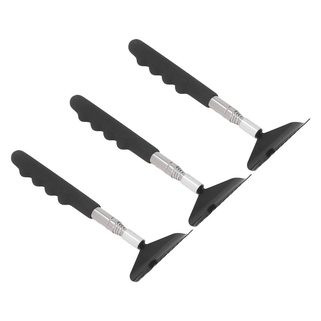 3 шт. Чесалка для спины из нержавеющей стали, портативный инструмент для точечного массажа, выдвижная чесалка для спины