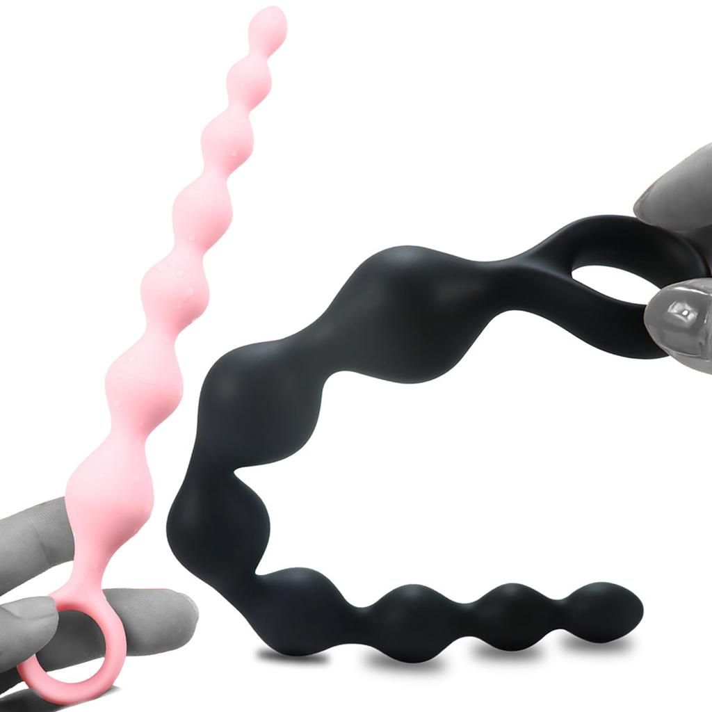 Yemax Anal Plug Silicone Anal Dildo for Beginners Thin Anal Beads Style for Men Adult Toys Adult Goods for Women Anal Goods Anal Expansion Anal