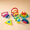 Promise Babe Rainbow Rainbow Tunnel Деревянные игрушки Строительные блоки Развивающая игрушка Круглая Треугольная Квадратная Прямоугольная Арка Деревянная детская головоломка