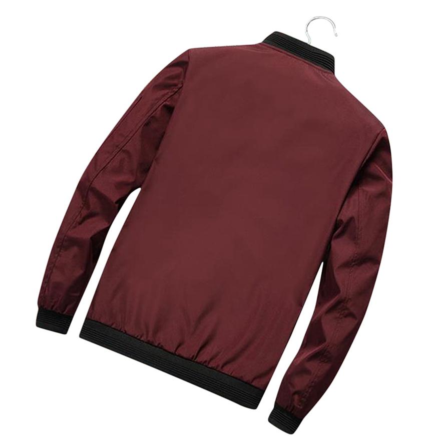 Autumn Winter Fashion Temperament Men's Jacket Stand Collar Youth Men's Slim Coat