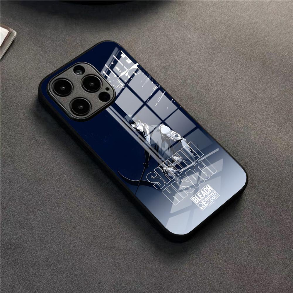 Чехол для телефона Аниме С-Соске Айзен Для 17 Pro Max IPhone 16 Pro 14 12 11 13 Mini X XR XS 15 Plus SE Стеклянная крышка