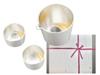 With Nousaku Japanese Moon Sake Cup Gold Leaf Set Genuine Tin NOUSAKU [Wrapping Paper] 100%