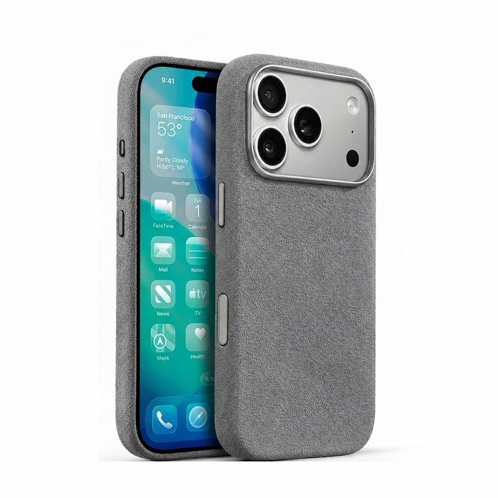 For iPhone 18 Pro Max Alcantara Magnetic Case With MagSafe Supercar Same Suede Luxury Leather Cover For iPhone 18 17 Pro Max